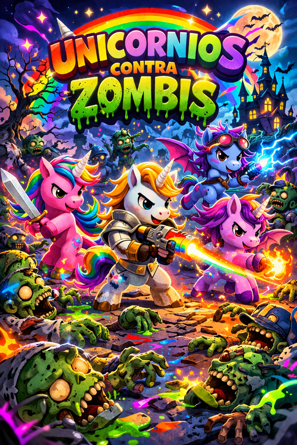 Portada alternativa de Unicornios contra zombis