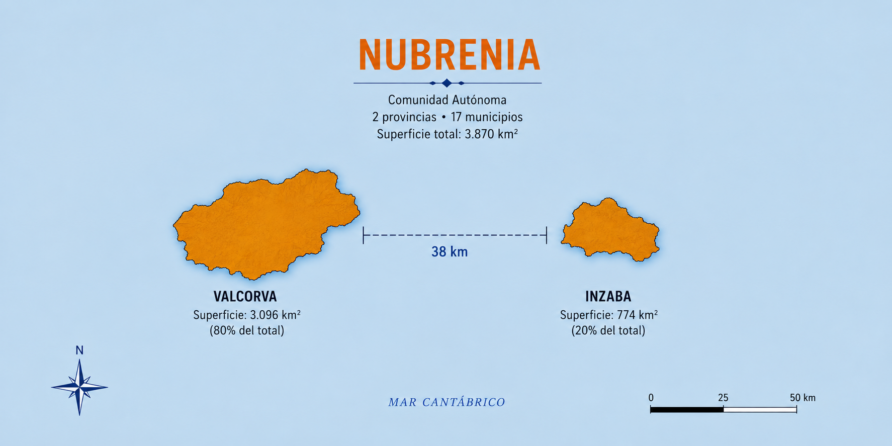Mapa de Nubrenia